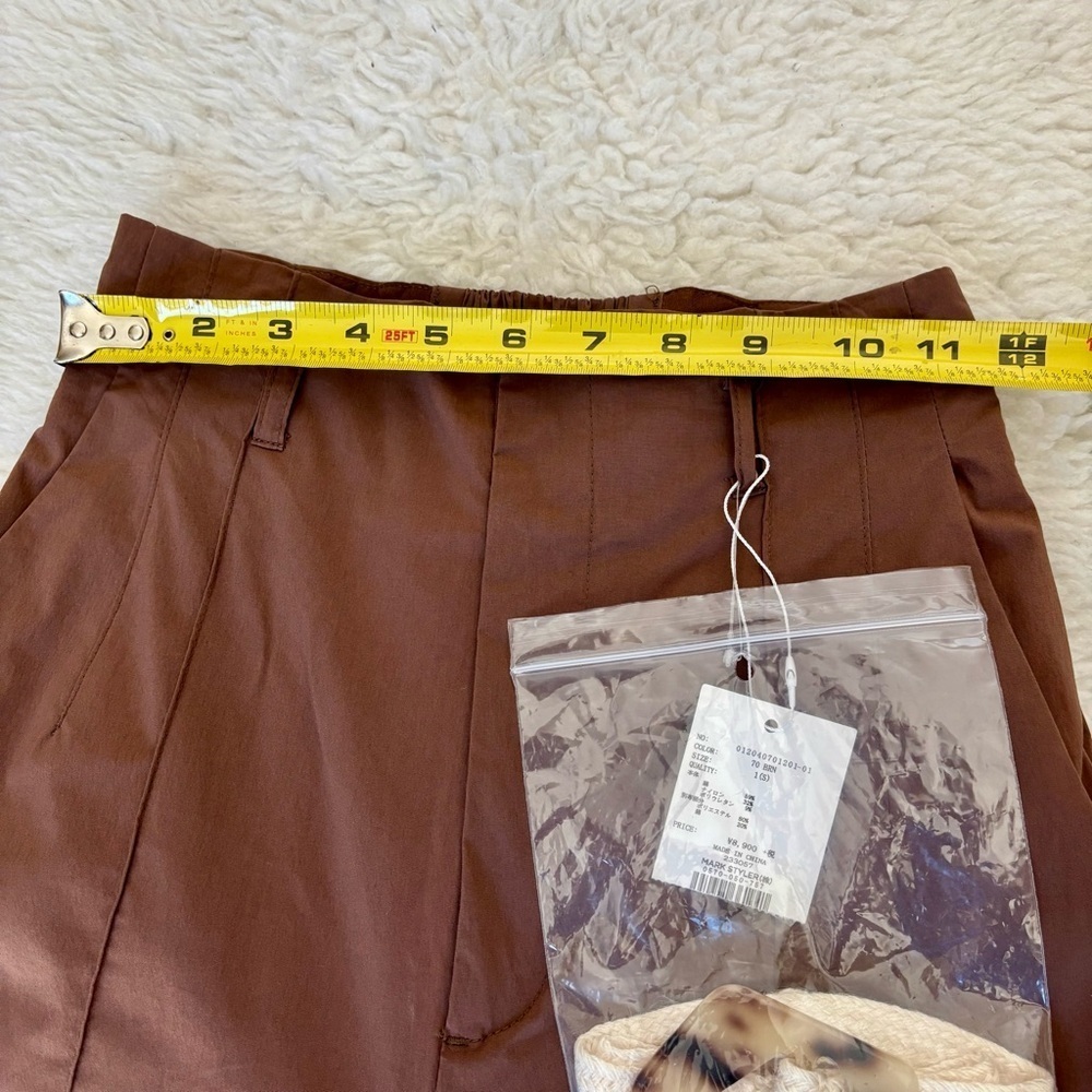 Murua Japan Elegant Brown Wide-Leg Pants size 1 Small - Picture 5 of 16